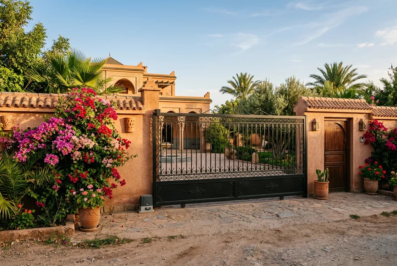 Réalisation Portes Maroc à Marrakech — Porte coupe-feu EI60 avec ferme-porte