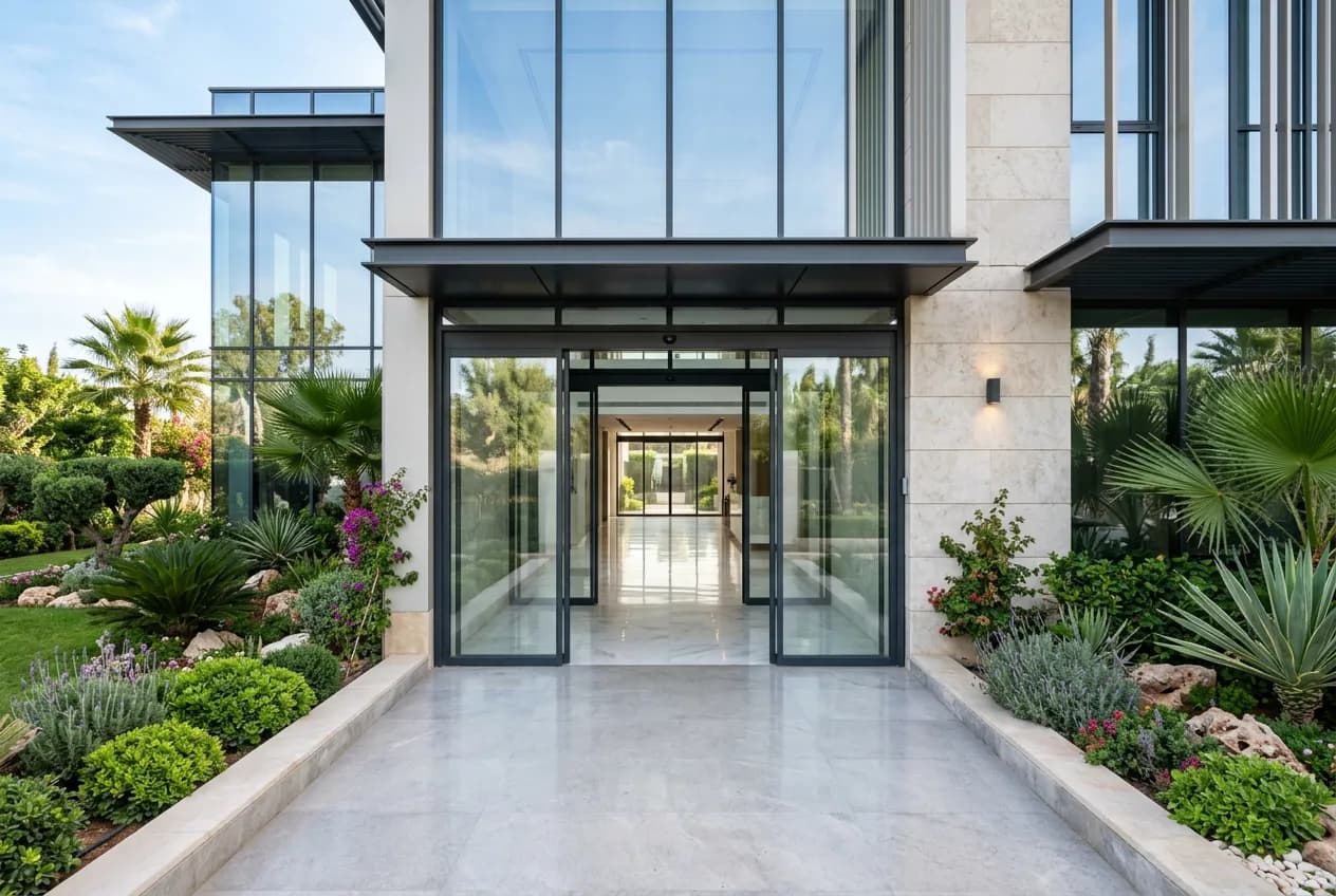 Réalisation Portes Maroc à Rabat — Rideau métallique avec automatisme triphasé